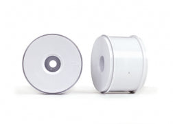 TRAXXAS Wheels, dished 3.8" (white) (2) (use with 17mm splined wheel hubs & nuts, part #5353X)