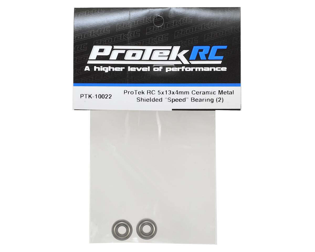 ProTek RC 5x13x4mm Ceramic Metal Shielded "Speed" Bearing (2) PTK-10022