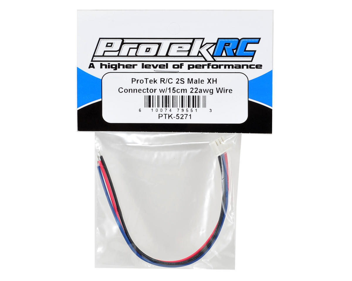 ProTek RC 2S Male XH Balance Connector w/15cm 22awg Wire PTK-5271