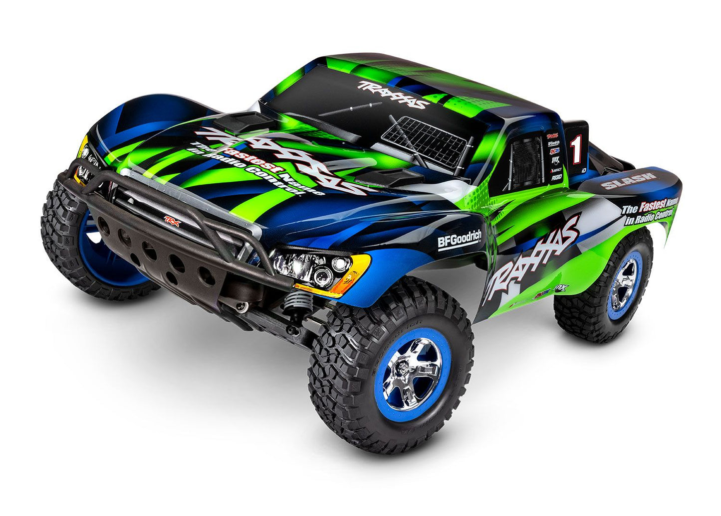 Traxxas Slash 1/10 RTR Short Course Truck TQ 2.4GHz Radio, Battery Type C Charger GREEN 58034-8