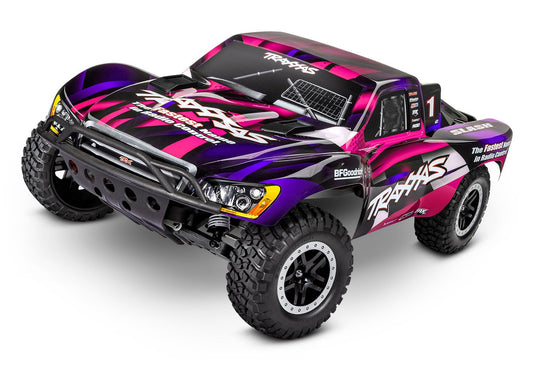 Traxxas Slash 1/10 RTR Short Course Truck TQ 2.4GHz Radio, Battery Type C Charger PINK 58034-8