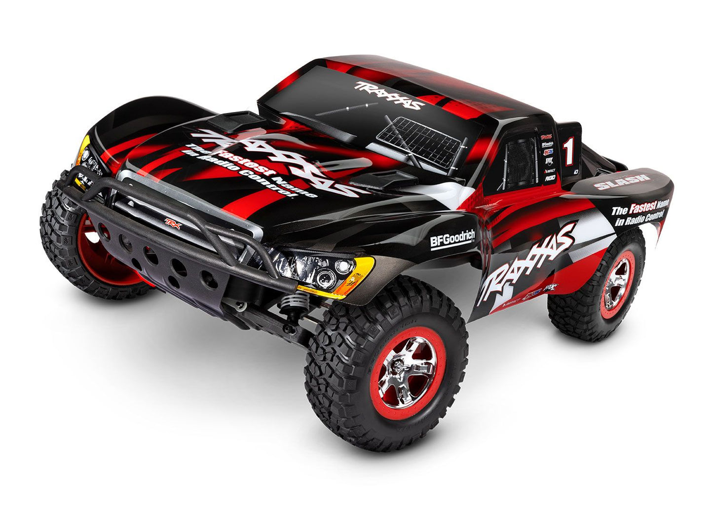 Traxxas Slash 1/10 RTR Short Course Truck TQ 2.4GHz Radio, Battery Type C Charger RED 58034-8