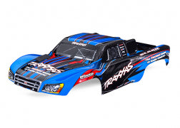 TRAXXAS Body, Slash® 2WD (also fits Slash® VXL & Slash® 4X4), blue (painted, decals applied) (assembled with front & rear latches for clipless mounting) 5924-BLUE