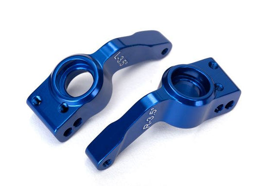 TRAXXAS AXLE CARRIERS ALUMINUM BLU L&R 6455