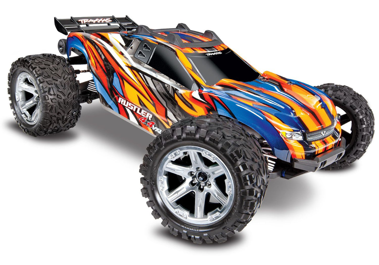 Traxxas Rustler 4X4 VXL Brushless RTR 1/10 4WD Stadium Truck w/TQi 2.4GHz Radio & TSM ORNG 67076-4