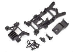 Body mounts, front & rear/ 3x12mm CS (4)/ 3x12mm shoulder screw (2)/ 3x10mm flat-head machine screw (8)/ 3x12mm BCS (1) 6720