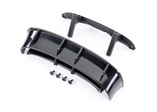TRAXXAS Ford Fiesta ST Rally Black Rear Wing with Screws 7413X