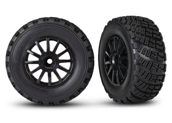 TRAXXAS Ford Fiesta Tires & wheels, assembled, glued 7473T