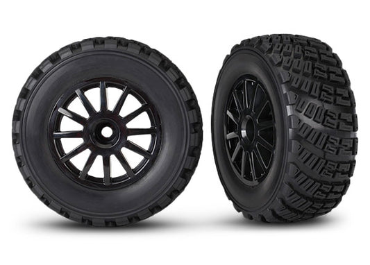 TRAXXAS Ford Fiesta Tires & wheels, assembled, glued 7473T