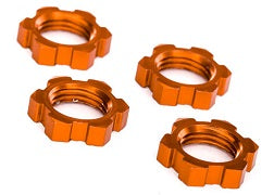 TRAXXAS Wheel nuts, splined, 17mm, serrated (various colors- anodized) (4) 7758T