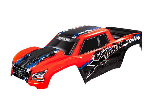 TRAXXAS Body, X-Maxx®, RED (painted, decals applied) (assembled with tailgate protector) 7811r