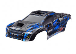 TRAXXAS Body, XRT® Ultimate, green (painted, decals applied) (assembled with front & rear body supports for clipless mounting, roof & hood skid pads) 7869-BLUE