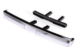 TRAXXAS Bumper, front (chrome)/ bumper mount (2)/ 3x10 BCS (2) 8069X