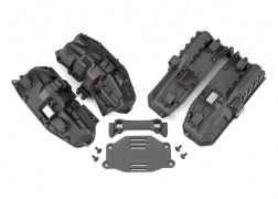 TRAXXAS Fenders, inner (narrow), front & rear (2 each)/ rock light covers (8)/ battery plate/ body mount/ 3x8 flat-head screws (4)/ 2.5x6 CS (10) (for clipless body mounting) 8080X