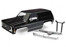 TRAXXAS Body, Chevrolet Blazer (1979), complete (black) (includes grille, side mirrors, door handles, windshield wipers, front & rear bumpers, decals)  8130T