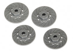 TRAXXAS Wheel hubs, hex (disk brake rotors) (4) 8356