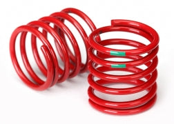 Traxxas Spring, shock (red) (4.075 rate, green stripe) (2) 8363