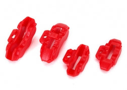 TRAXXAS Brake calipers (red), front (2)/ rear (2) 8367