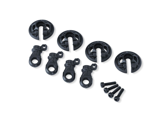 TRAXXAS  RAPTOR R, Slate Gray Captured Lower Spring Retainers (4) 8459-SLGRY