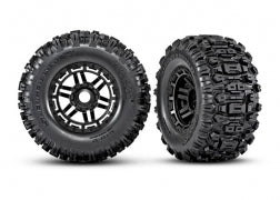 Traxxas Maxx Pre-Mounted Sledgehammer Tires w/2.8" Wheels (Black) (2) (17mm Hex) 8973