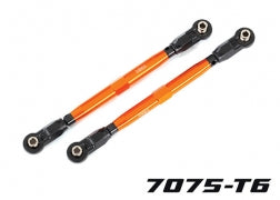 TRAXXAS Toe links, front (TUBES orange-anodized, 7075-T6 aluminum, stronger than titanium) (2) (for use with #8995 WideMaxx® suspension kit) 8997A