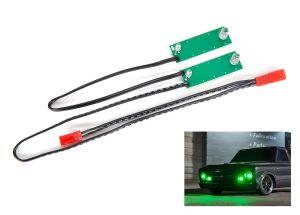 Traxxas Drag Slash Chevrolet C10 Front LED Light Set GREEN 9496G