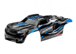 TRAXXAS Body, Sledge®, blue (painted, decals applied) (assembled with front & rear body mounts and rear body support for clipless mounting)  9511A