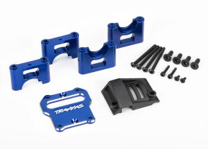 TRAXXAS Mount, center differential carrier, 6061-T6 aluminum (BLUE-anodized)