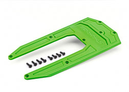 TRAXXAS SLEDGE Skidplate, chassis, green (fits Sledge®) 9623G