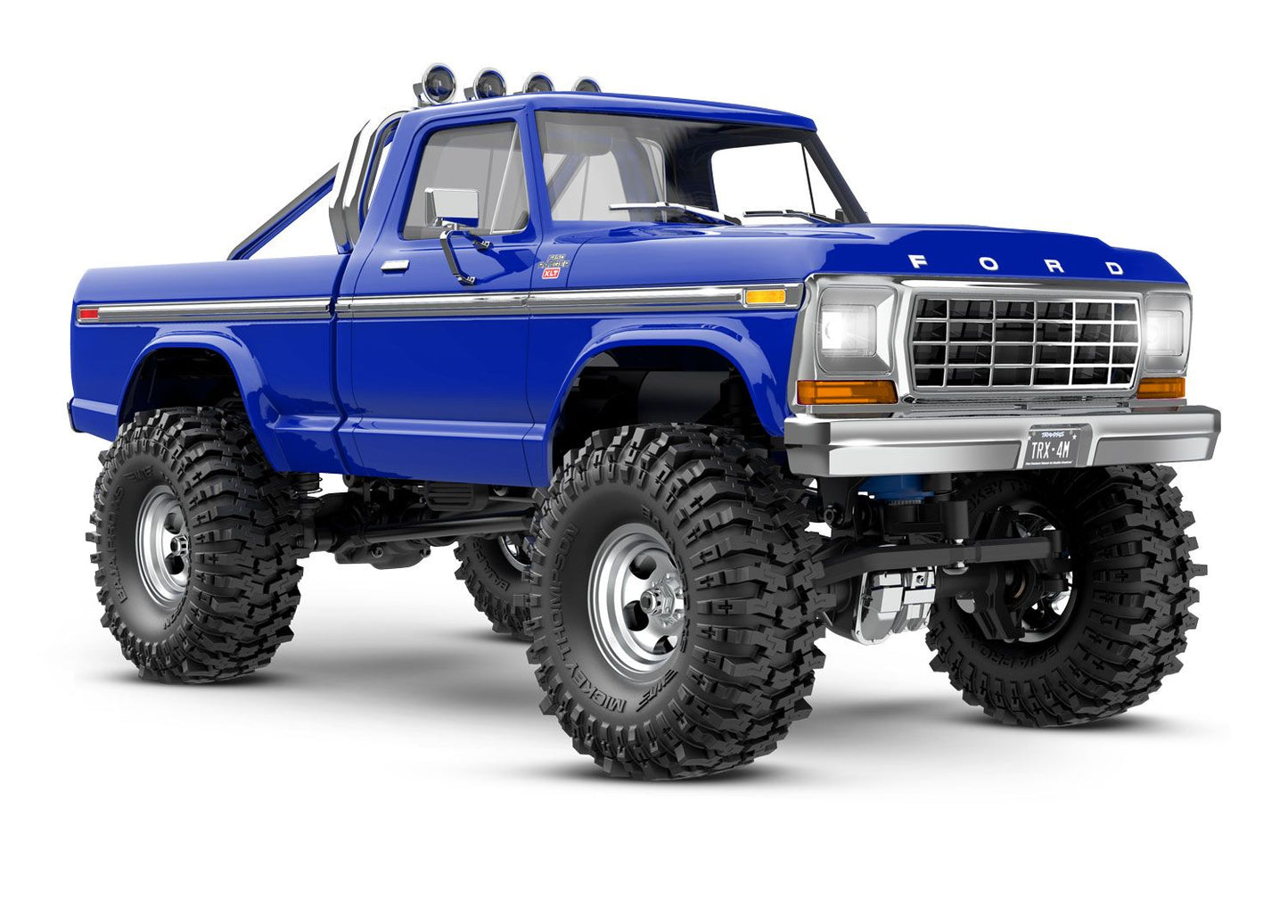 Traxxas Trx-4M™ Scale And Trail® Crawler With 1979 Ford® F-150® Truck Body: 1/18-Scale 4Wd Electric Truck 97044-1 Blue