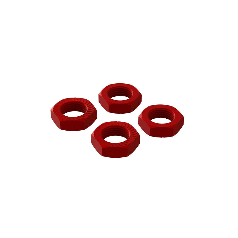 ARRMA Aluminum Wheel Nut, 17mm Red (4) ARA310906 AR310906