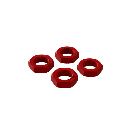 ARRMA Aluminum Wheel Nut, 17mm Red (4) ARA310906 AR310906