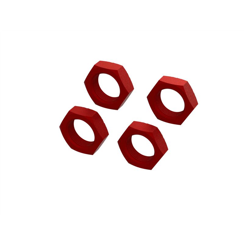 Arrma 8S BLX Aluminum 24mm Wheel Nut (Red) (4) ARA310929