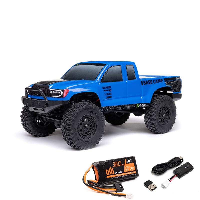 1/24 SCX24 Base Camp 4WD Rock Crawler Brushed RTR with Battery & Charger AXI-1219