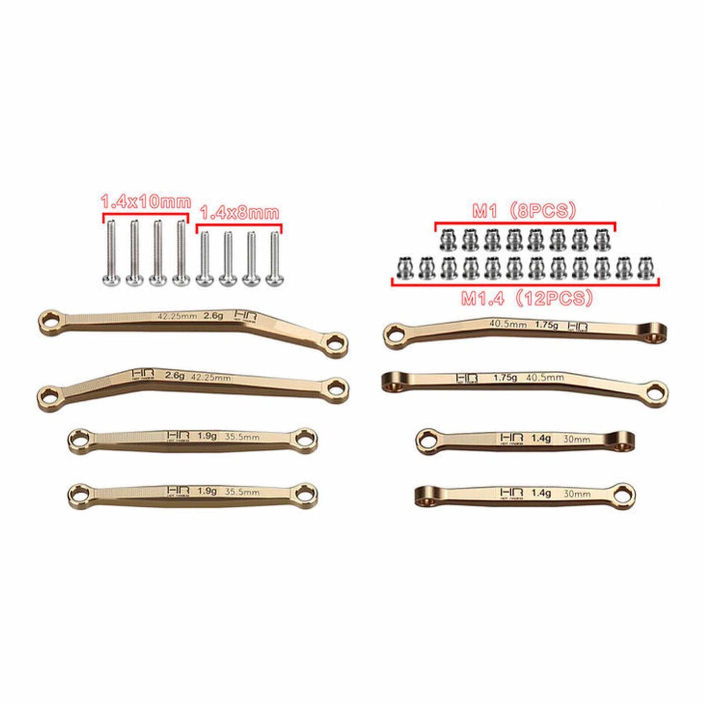 Brass No-Flex Link Set, 1/30 Axial SCX30 SXTY133H