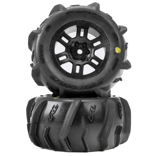 1/16 Dumont F/R MT Tires Black Split Six (2): ARRMA MINI KRATON PRO1031210