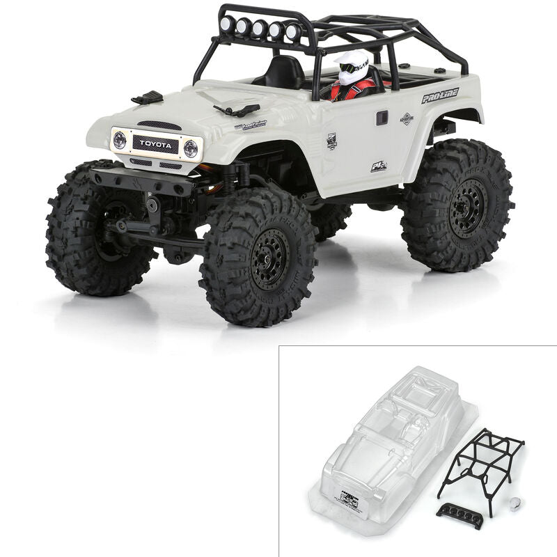 1/24 1979 Toyota Land Cruiser FJ40 Clear Body with Trail Cage: SCX24 PRO366300