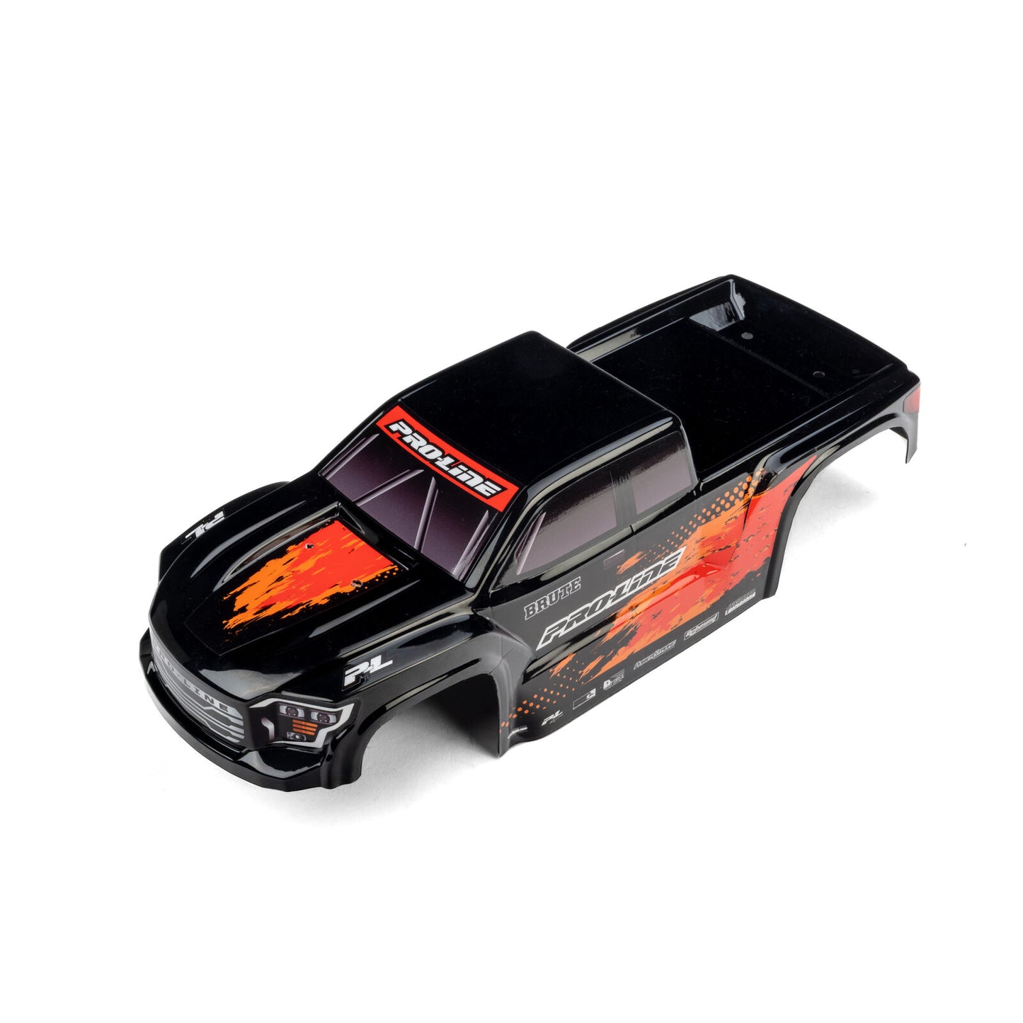 Pro-Line Racing 1/16 Pre-Cut Truck Body Tough Color Black: Traxxas Mini Maxx PRO368118