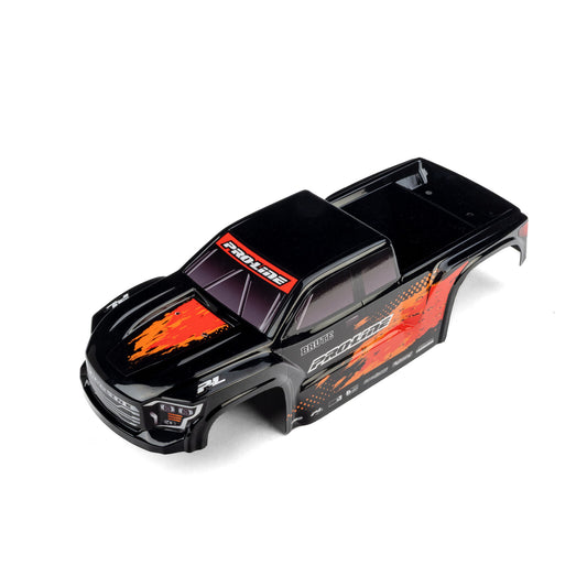 Pro-Line Racing 1/16 Pre-Cut Truck Body Tough Color Black: Traxxas Mini Maxx PRO368118