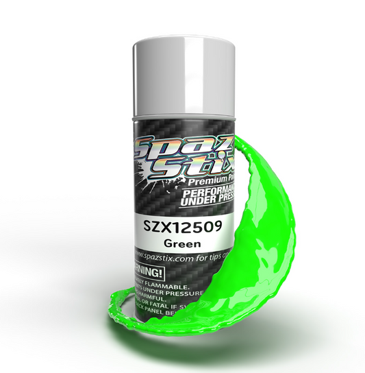 Spaz Stix Solid Green Aerosol Paint, 3.5oz Can 12509