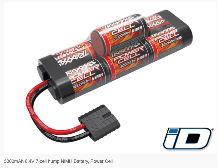 TRAXXAS Battery, Power Cell, 3000mAh (NiMH, 7-C hump, 8.4V) 2926X