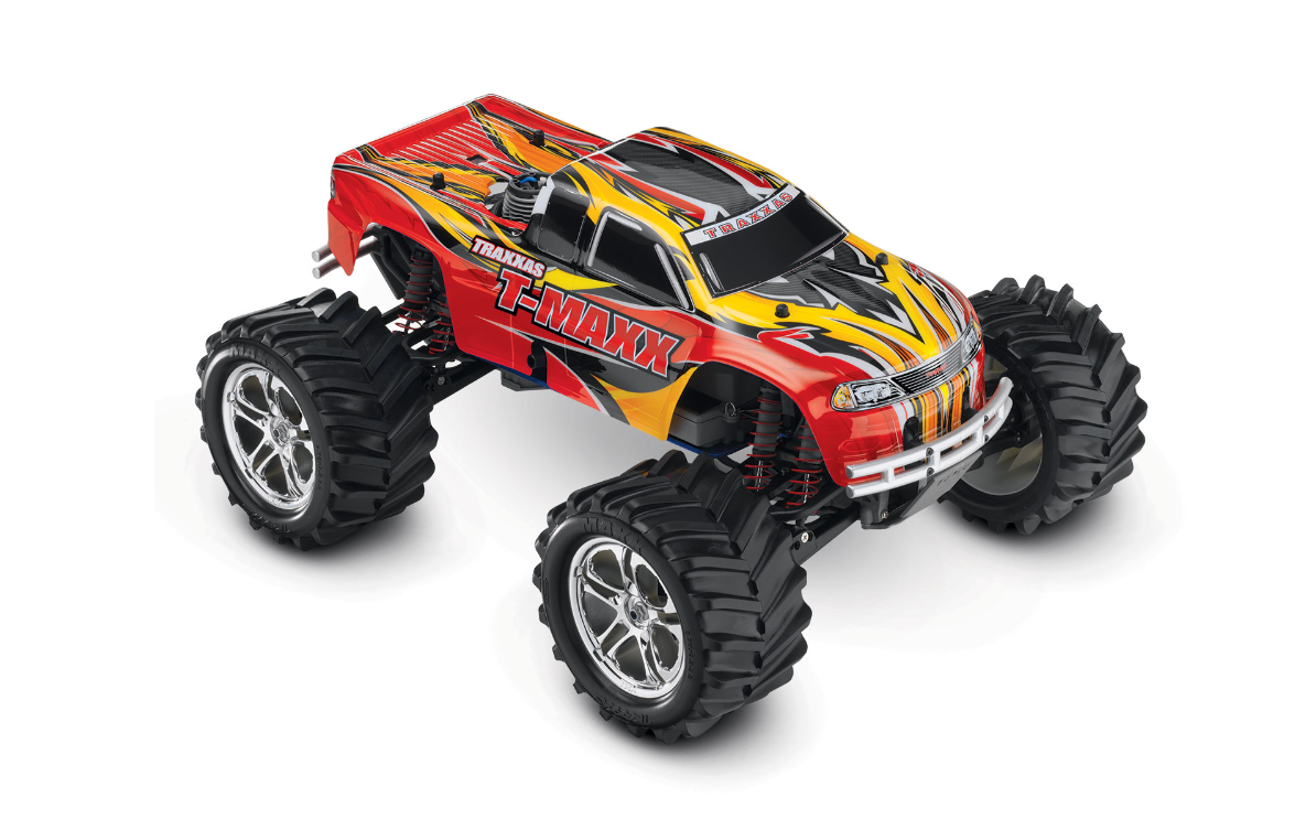 Traxxas T-Maxx Classic RTR Monster Truck (White) 49104-1 RED