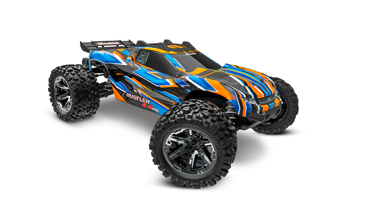 TRAXXAS Rustler 4x4 VXL with Heavy Duty kit 67376-ORNG