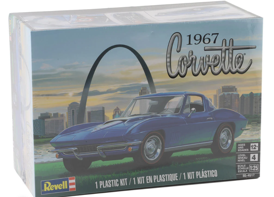 Revell  1/25 1967 Corvette Coupe Plastic Model Kit 85-4517