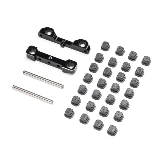 Team Losi Racing 22S Sprint Aluminum Rear C & D Blocks Set TLR-1055