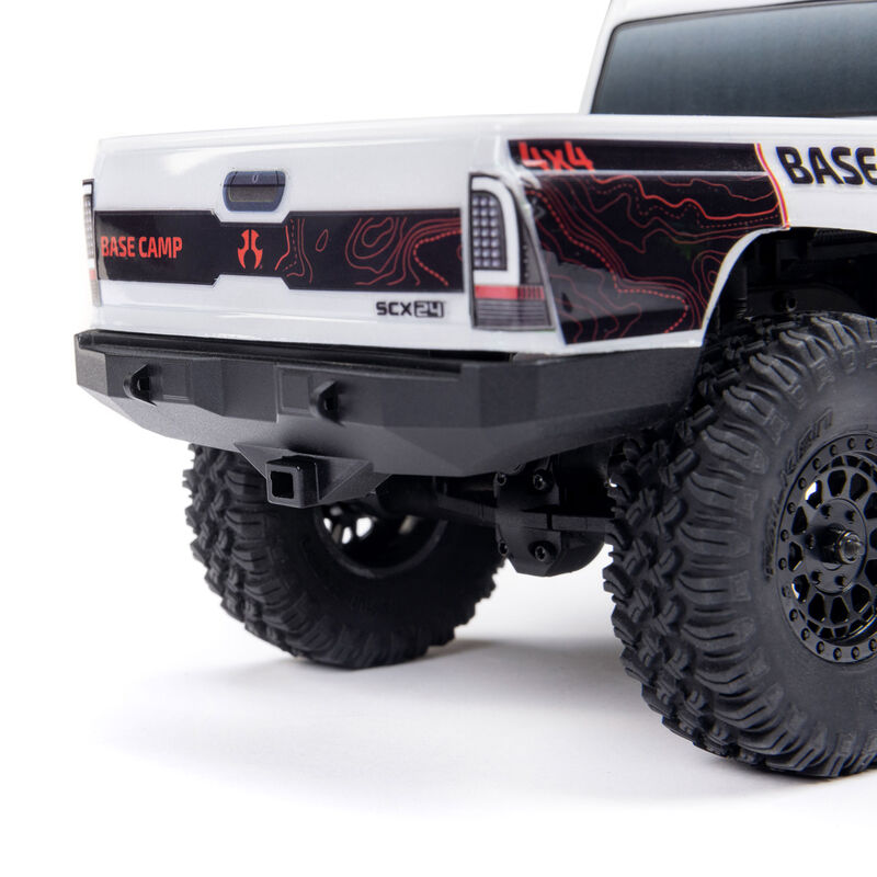 1/24 SCX24 White Base Camp 4WD Rock Crawler Brushed RTR with Battery & Charger AXI-1219