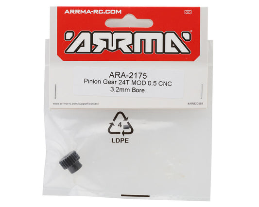 Arrma Mod 0.5 Pinion Gear (3.2mm Bore) (24T) ARA-2175