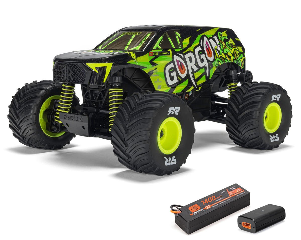 Arrma Gorgon Grom 4x4 1/16 RTR Brushed Monster Truck (Yellow) ARA2130T1