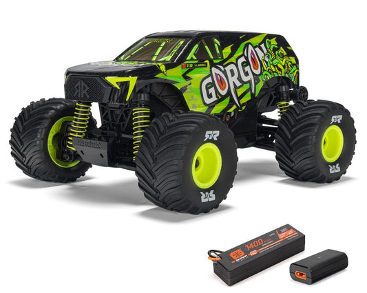 Arrma Gorgon Grom 4x4 1/16 RTR Brushed Monster Truck (Yellow) ARA2130T1