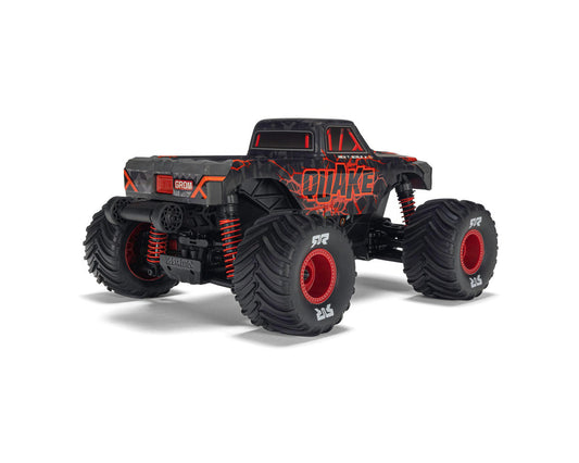 Arrma Quake Grom 4x4 1/16 RTR Brushed Monster Truck (Red) ARA2137T2
